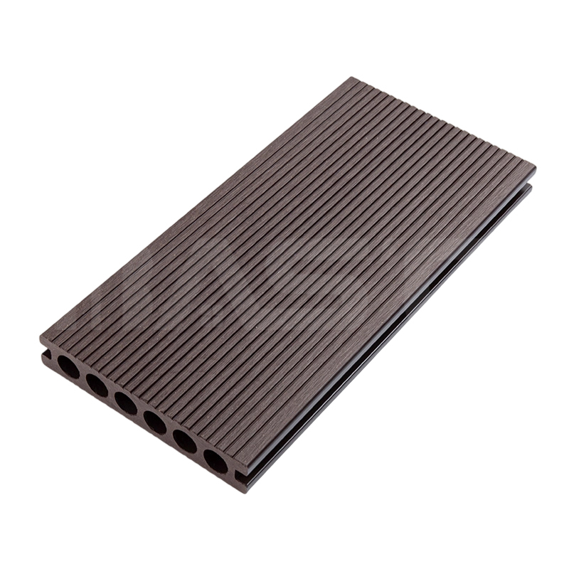 Serat Kayu Alami Desain Ringan Papan Decking Komposit Klasik Tahan UV 140mm x 25mm